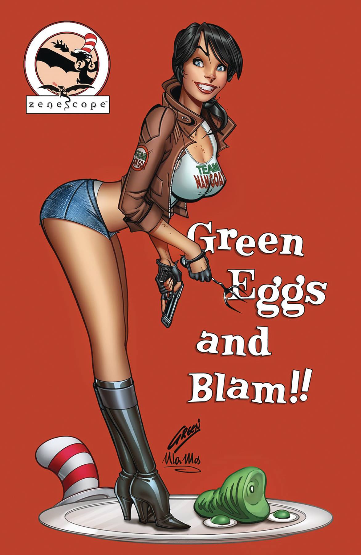 Man Goat & Bunnyman Green Eggs & Blam #1 Cover D 10 Copy Last Call Incentive