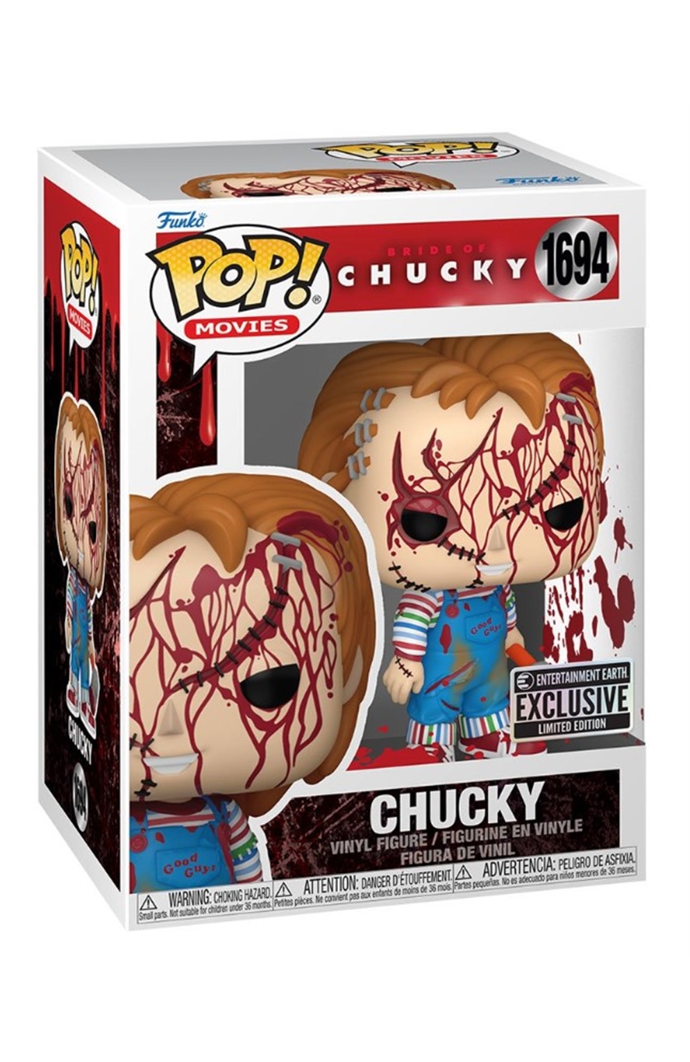 Bride of Chucky Chucky Bloody Funko Pop! Vinyl Figure #1694 - Entertainment Earth Exclusive