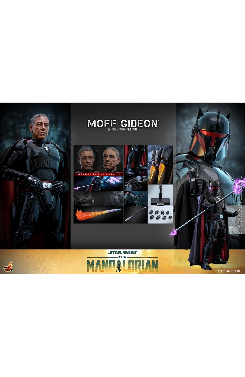 Moff Gideon (Beskar Armor) Sixth Scale Figure By Hot Toys