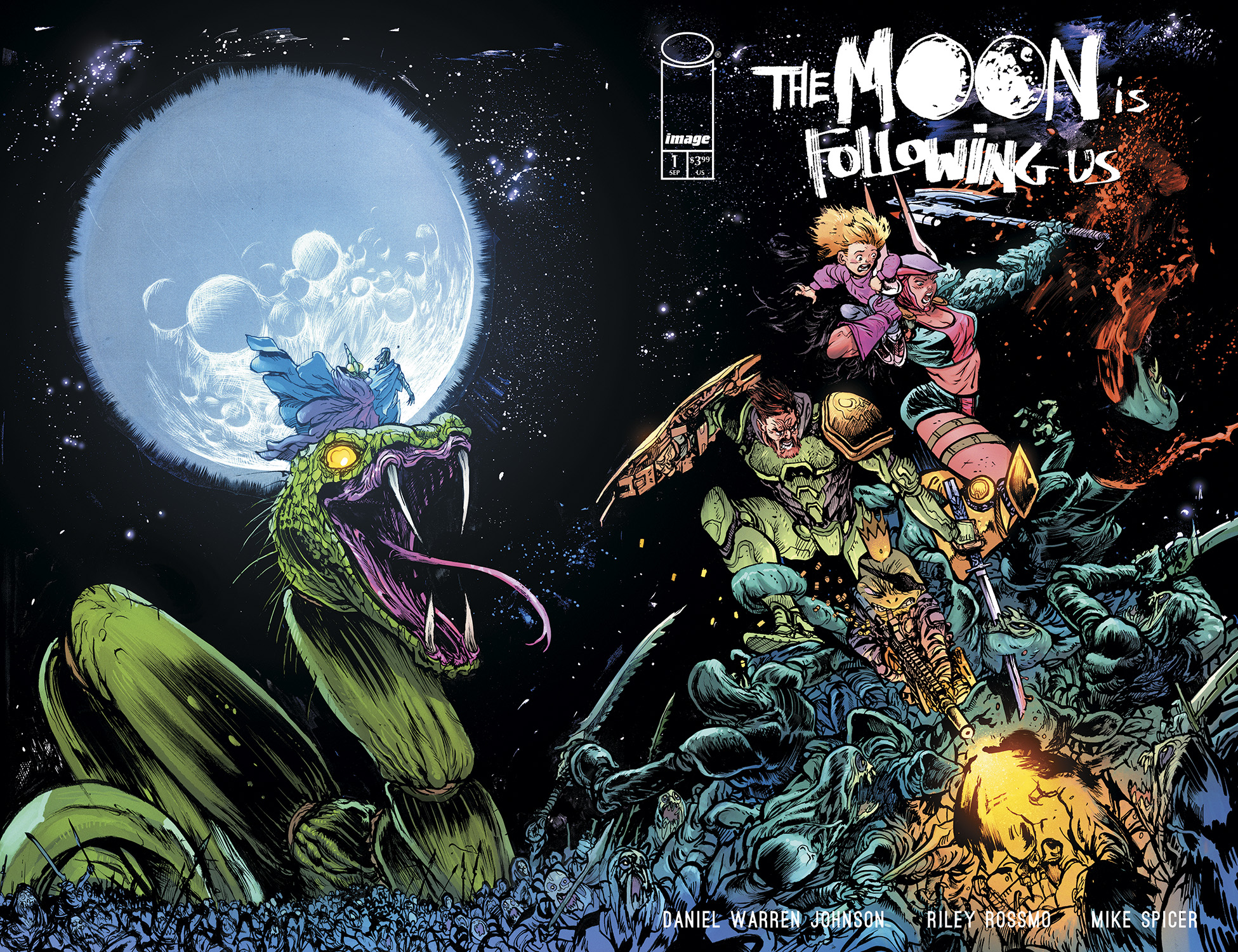 The Moon is Following Us #1 (Of 10) Cover B Daniel Warren Johnson & Mike Spicer Wraparound Variant