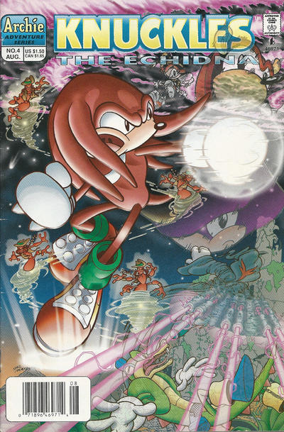 Knuckles The Echidna #4 [Newsstand]-Very Fine (7.5 – 9)