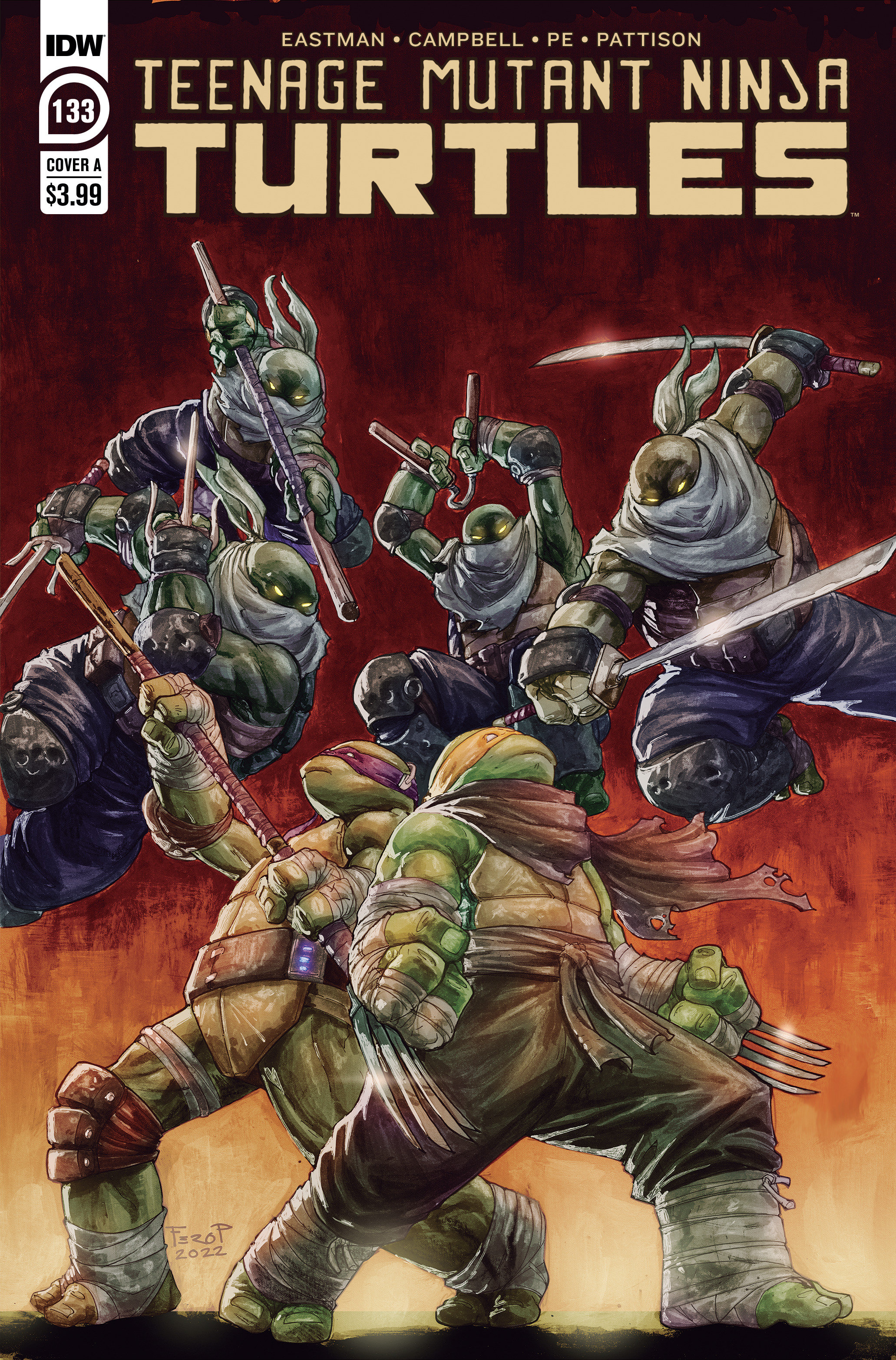 Teenage Mutant Ninja Turtles Ongoing #133 Cover A Peniche (2011)