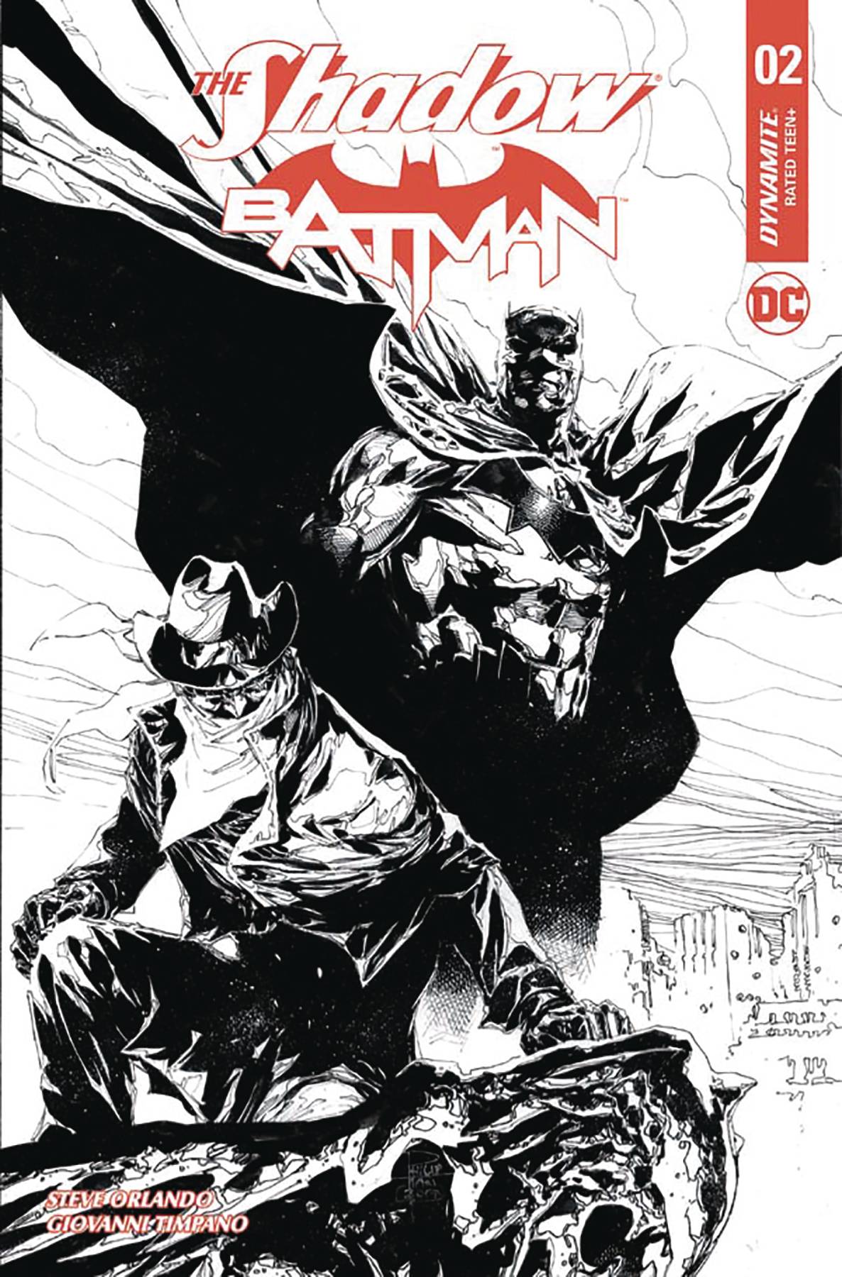 Shadow Batman #2 Cover F 10 Copy Tan Black & White Incentive (Of 6)