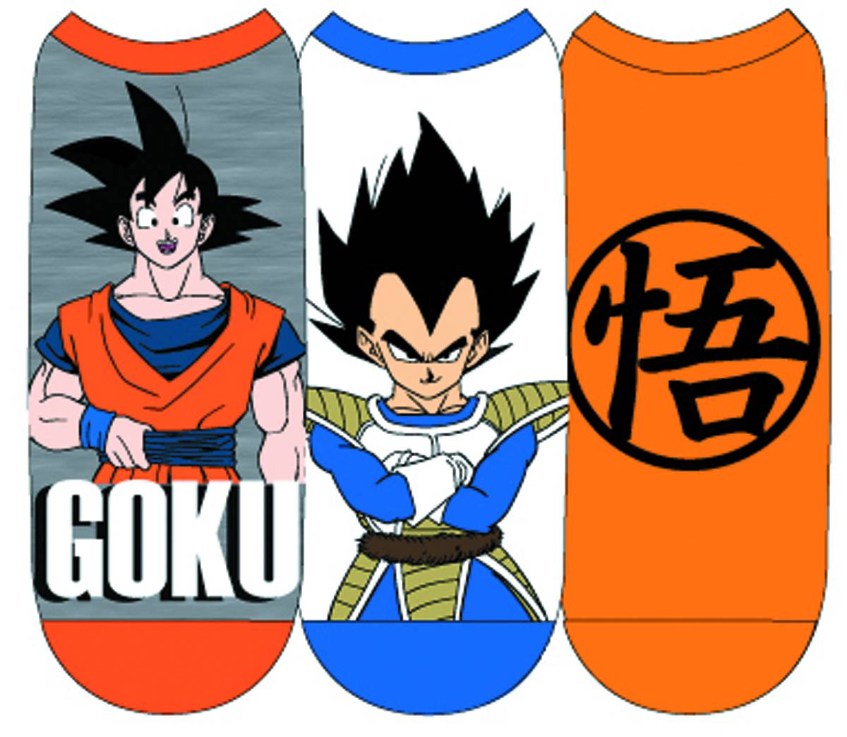 Dragon Ball Z Uni-Sex Low Cut Socks 3 Pack Set | ComicHub