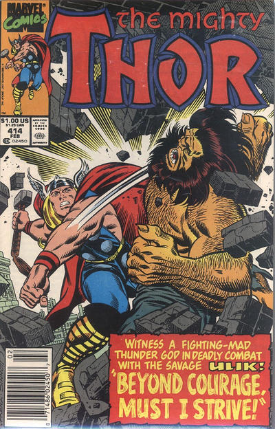 Thor #414 [Newsstand]-Fine (5.5 – 7)