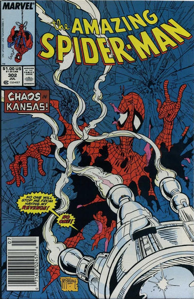 The Amazing Spider-Man #302 [Newsstand]-Fine