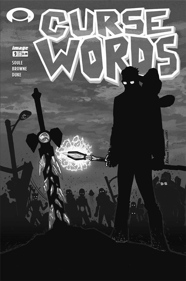 Curse Words #9 Cover D Black & White Walking Dead #6 Tribute Variant (Mature)