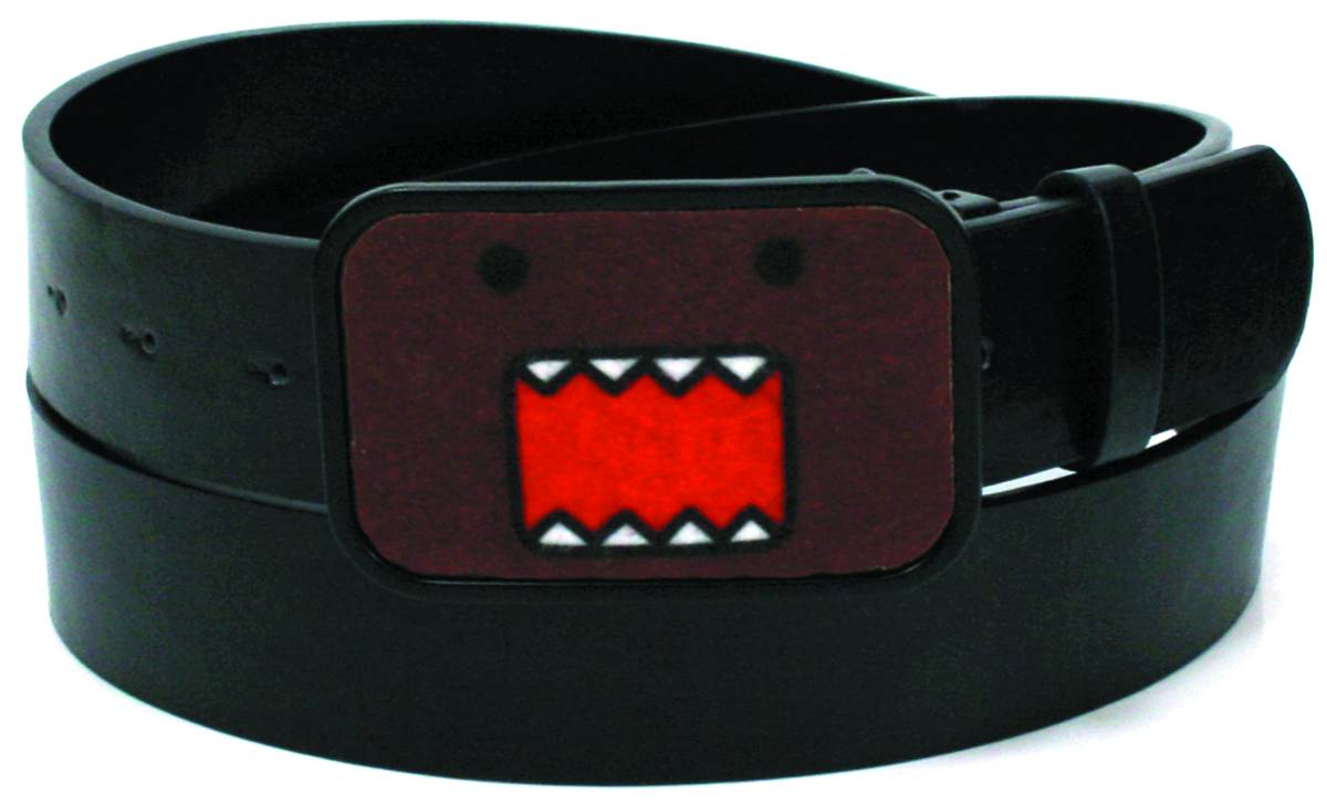 Domo Face Brown Plush Belt Buckle