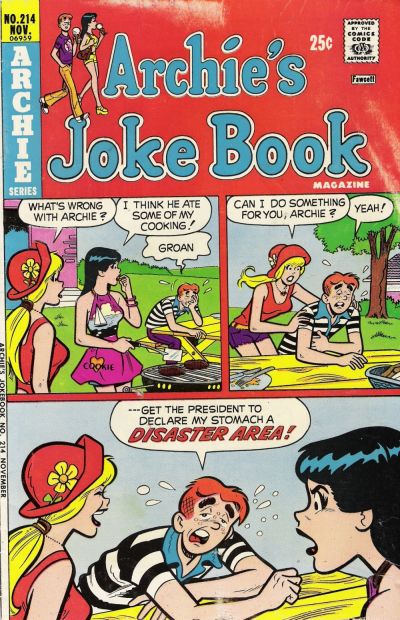 Archie's Joke Book Magazine #214-Very Fine (7.5 – 9)