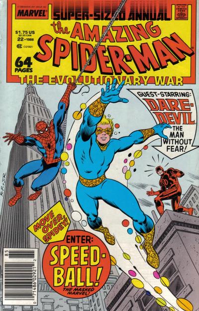 The Amazing Spider-Man Annual #22 [Newsstand]-Fine (5.5 – 7) [1St App. of Speedball]