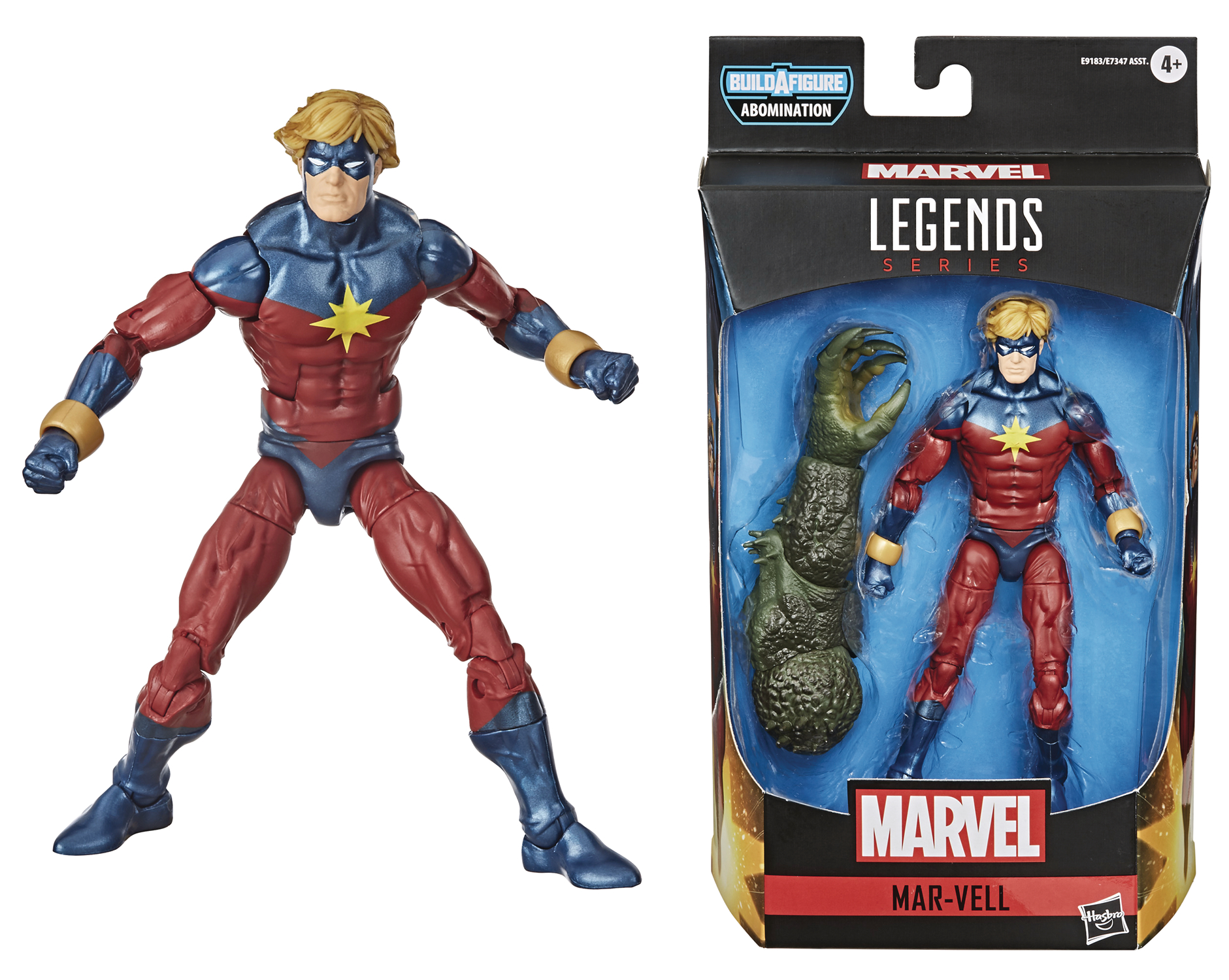 Avengers Legends Video Game 6 Inch Mar-Vell Action Figure Case