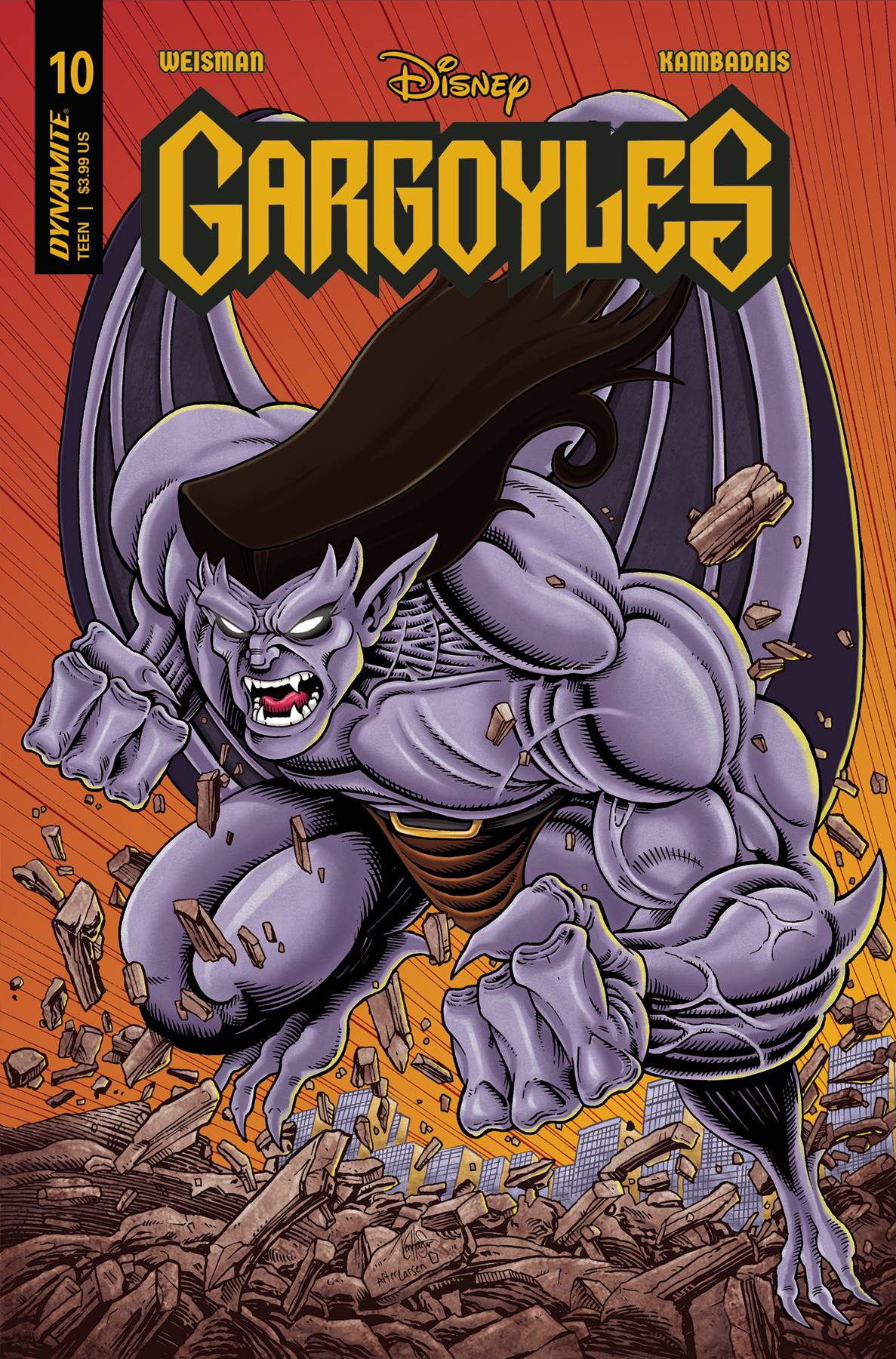 Gargoyles #10 Cover Q Last Call Haeser Original