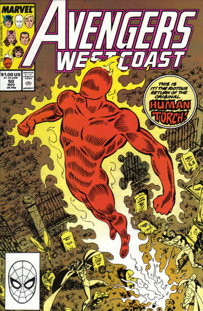 Avengers West Coast #50 [Direct] - Vf- 7.5