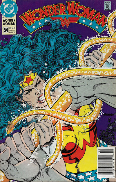 Wonder Woman #54 [Newsstand]-Very Fine (7.5 – 9)