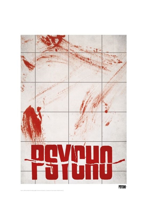 Alfred Hitchcock Psycho Bloody Tiles Limited Edition Art Print