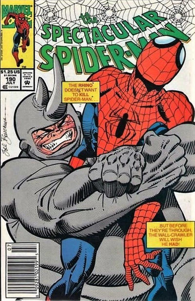 The Spectacular Spider-Man #190 [Newsstand]-Very Good (3.5 – 5)