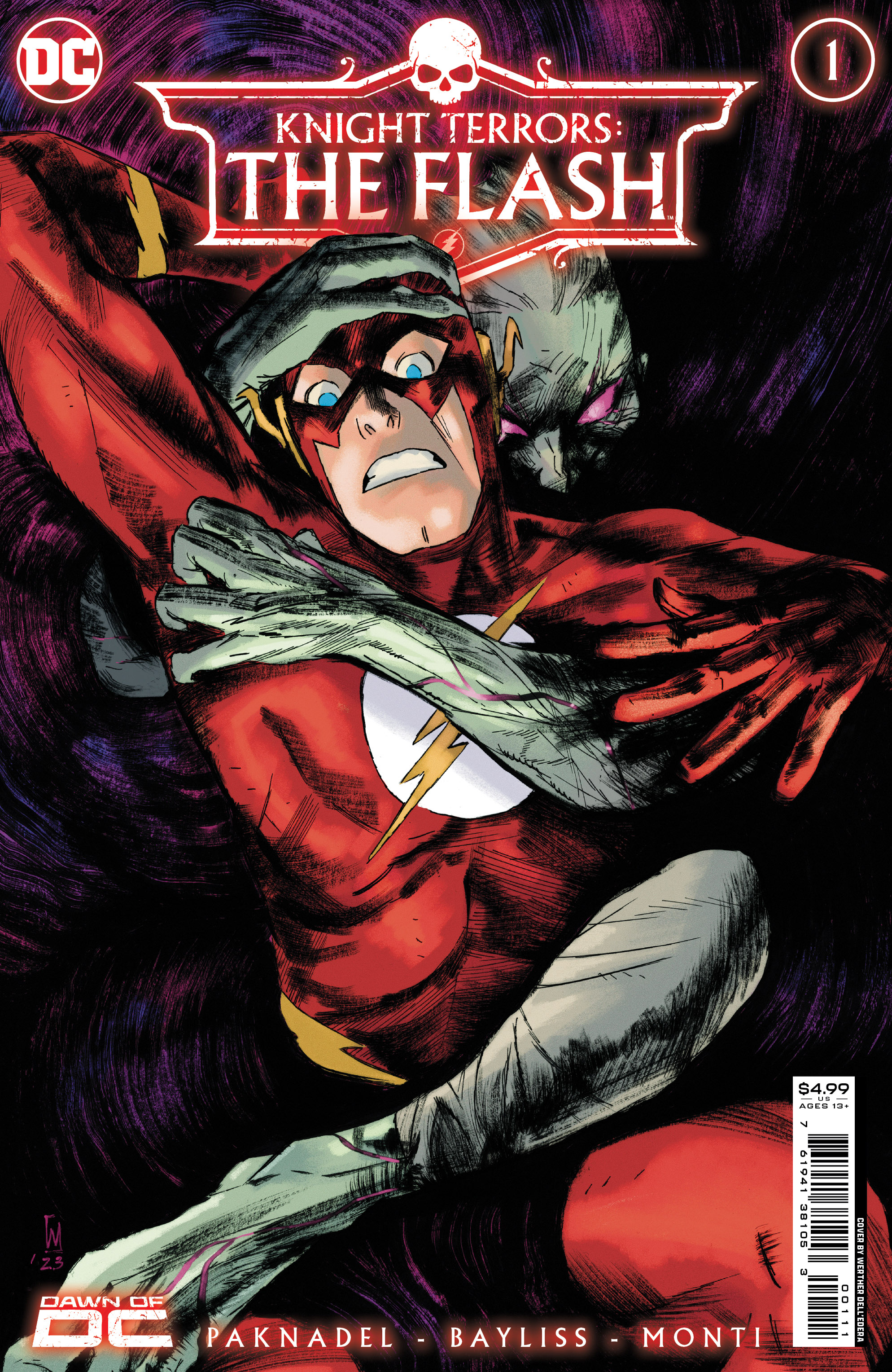 Flash #800.1 Knight Terrors #1 Cover A Werther Dell Edera (Of 2)