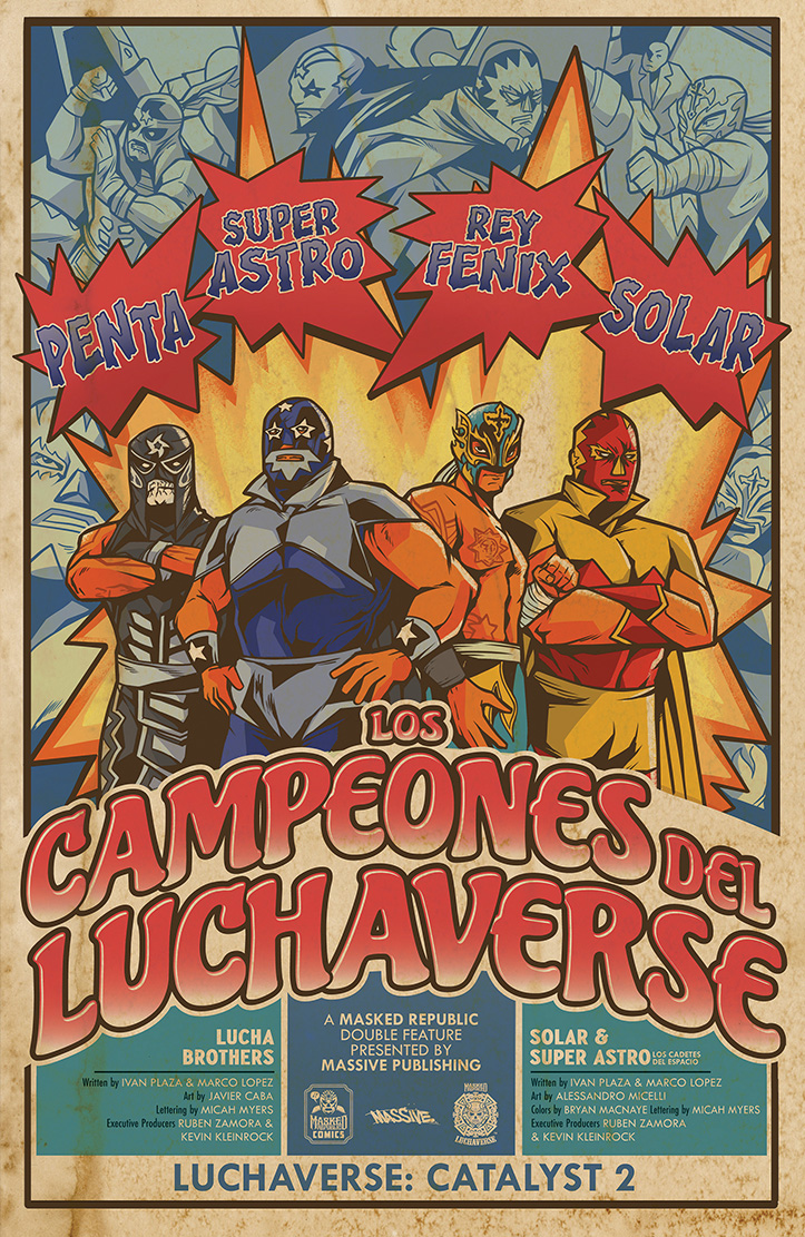 Luchaverse Catalyst #2 Cover E 1 for 10 Incentive Poster Homage (Mature) (Of 3)