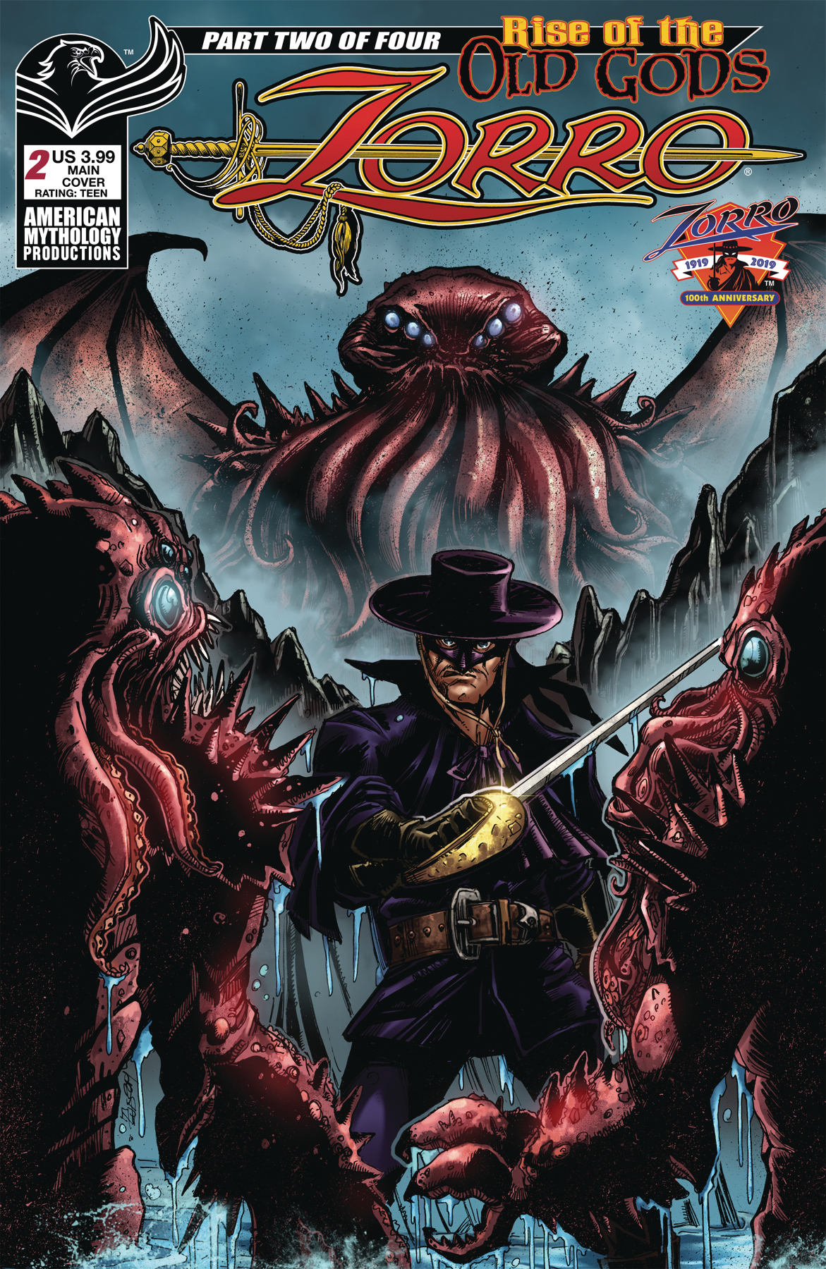 Zorro Rise of the Old Gods #2 Cover A Calzada