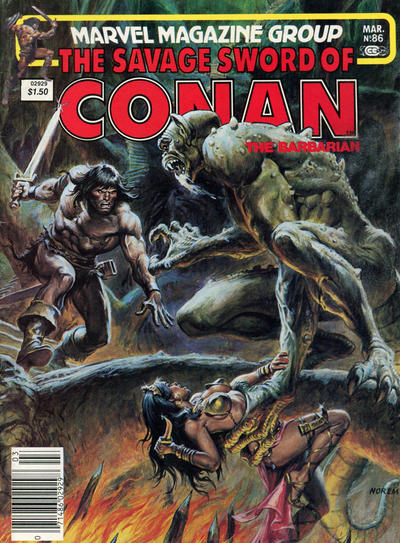 The Savage Sword of Conan #86 [Newsstand]-Good (1.8 – 3)