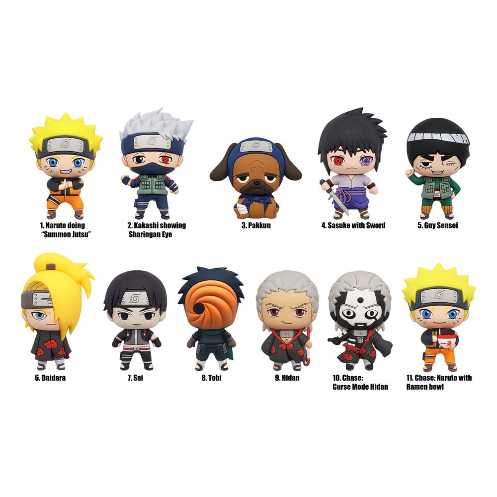 Naruto 3-D Foam Bag Clip Series 3 Blind Bag