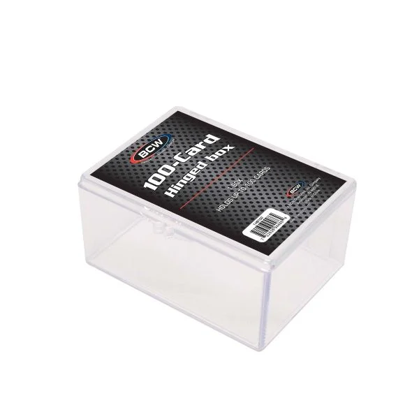BCW 100 Count Hinged Trading Card Box