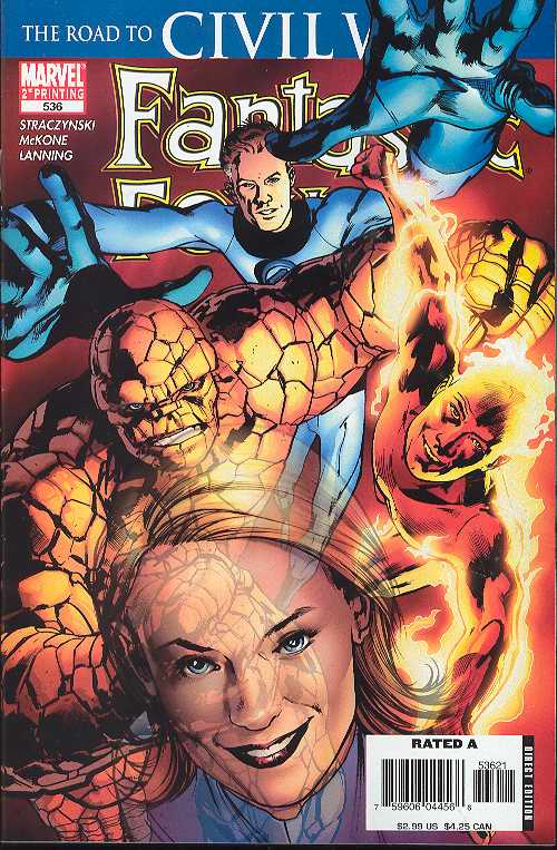 Fantastic Four #536 (1998) 2nd Printing Hitch Variant