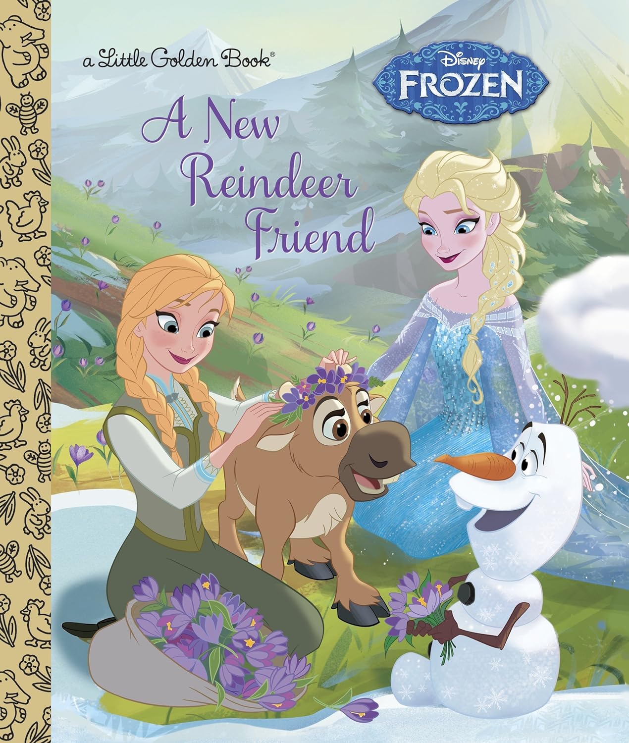 Disney Little Golden Book Frozen New Reindeer Friend