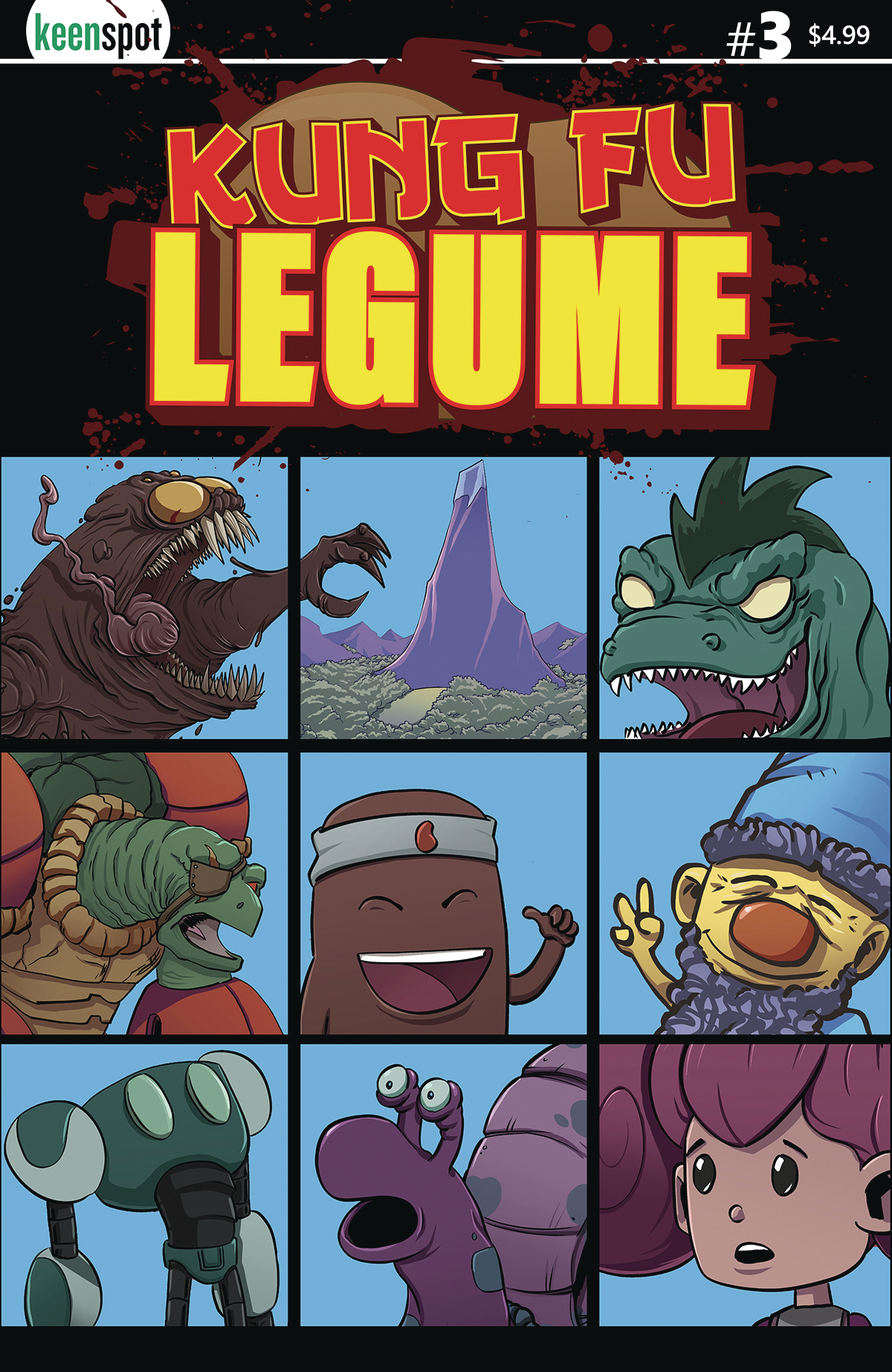 Kung Fu Legume #3 Cover A Michael Adams