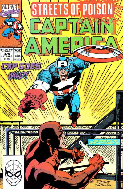 Captain America #375 [Direct]-Fine (5.5 – 7)