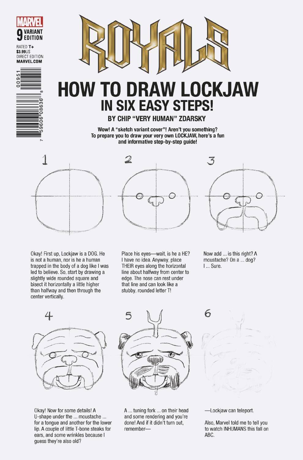 Royals #9 Zdarsky How To Draw Variant Legacy