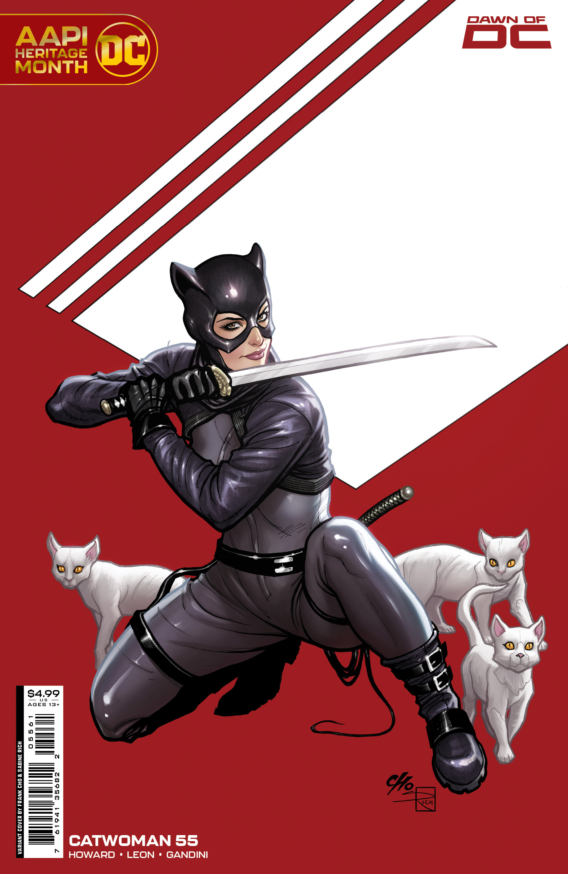 Catwoman #55 Cover D Frank Cho Aapi Heritage Month Card Stock Variant (2018)