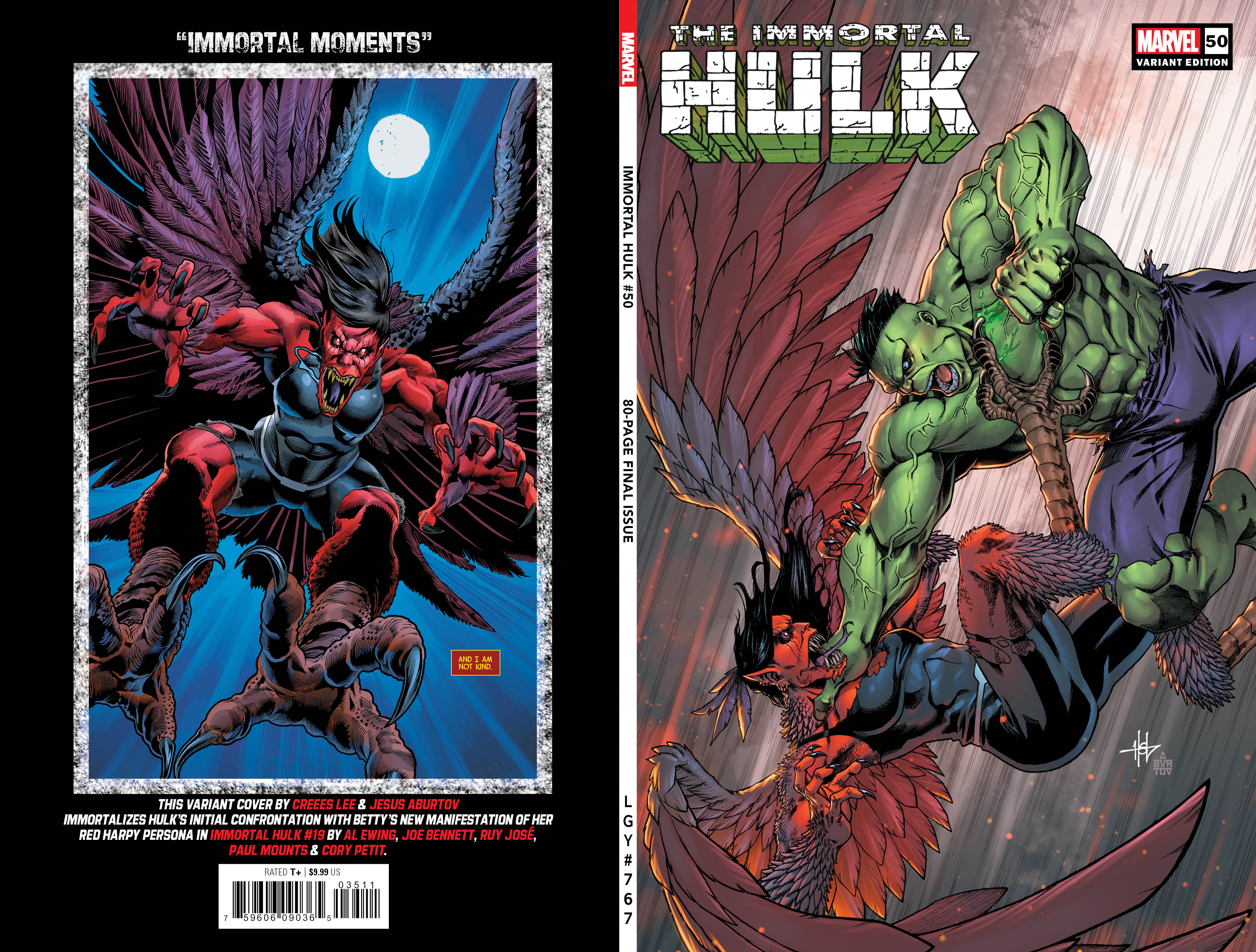 Immortal Hulk #50 Creees Lee Variant (2018)