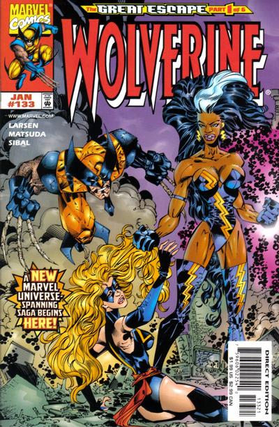 Wolverine #133 [Direct Edition - 50/50 Split - Erik Larsen Cover]-Very Fine (7.5 – 9)