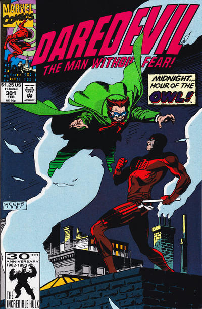 Daredevil #301 [Direct]-Near Mint (9.2 - 9.8)