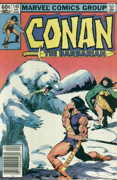 Conan The Barbarian #145 [Newsstand]-Very Fine (7.5 – 9)