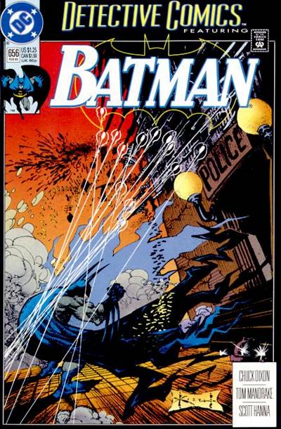 Detective Comics #656 [Direct]-Very Fine (7.5 – 9) 1st Appearance of Tony Bressi, A Mobster