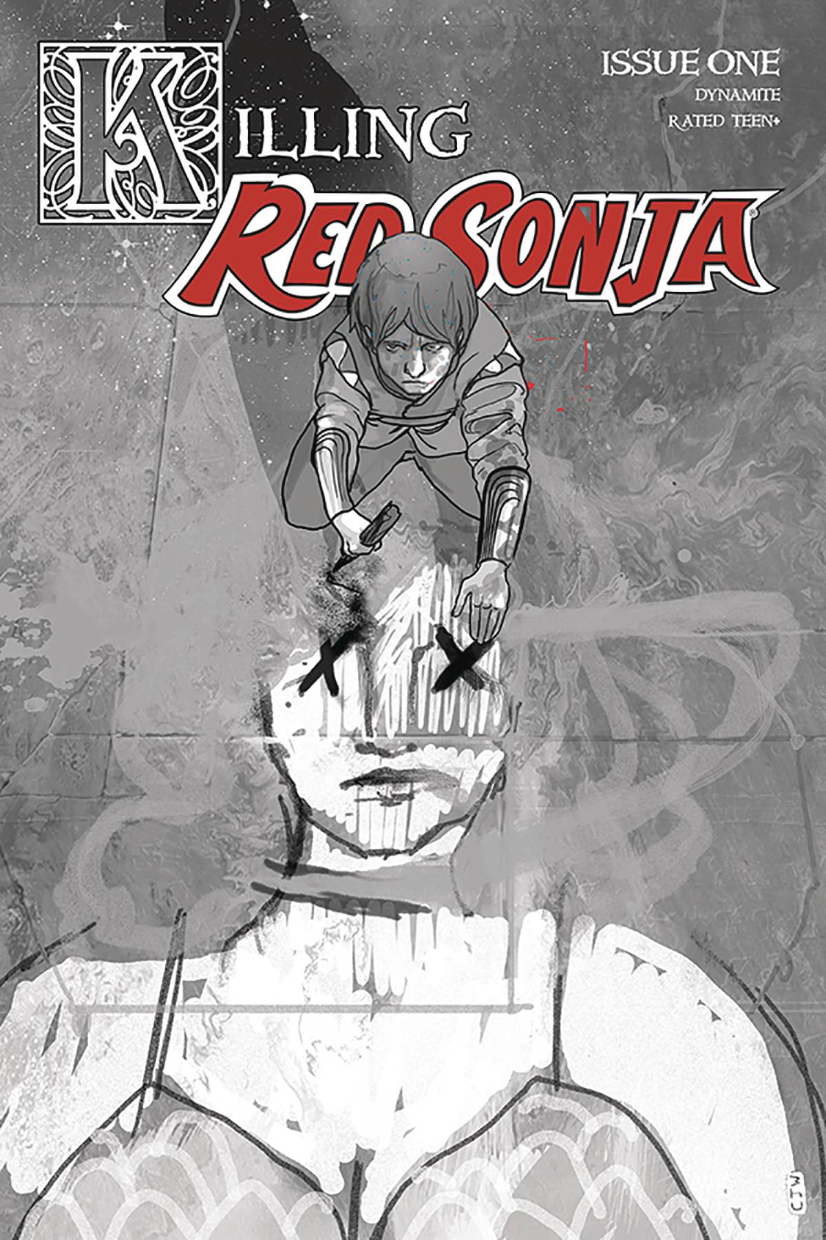 Killing Red Sonja #1 1 for 10 Ward Grayscale Incentive