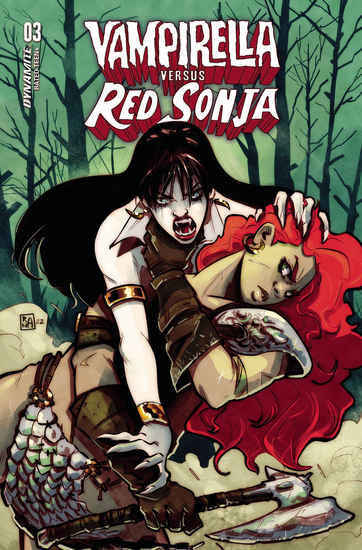 Vampirella Vs Red Sonja #3 Cover L Last Call Ranaldi Original