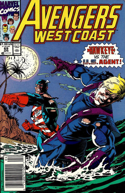 Avengers West Coast #69 [Newsstand]-Very Good (3.5 – 5)