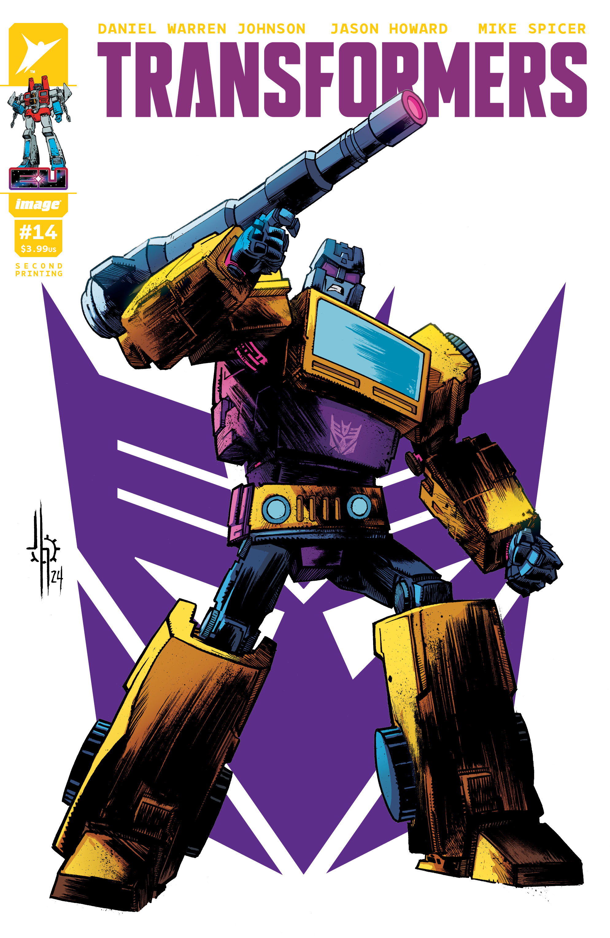 Transformers #14 2nd Printing Cover B Jason Howard Variant