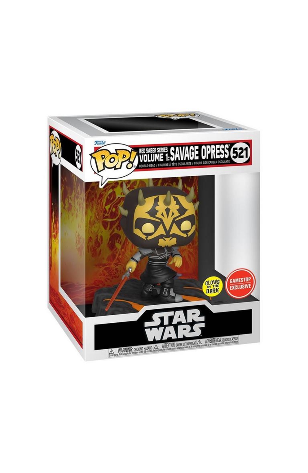 Funko Pop 521 Red Saber Series Volume 1: Savage Opress Gamestop Exclusive 