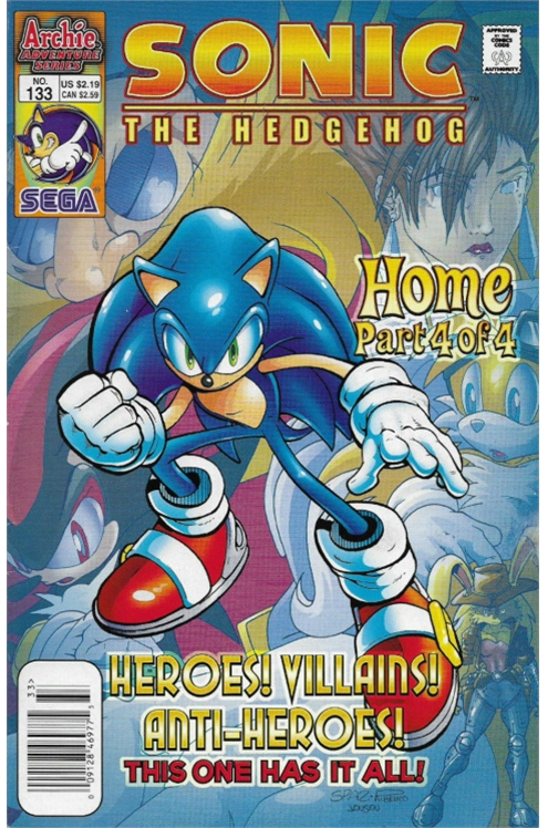 Sonic The Hedgehog #133 [Newsstand]-Very Fine