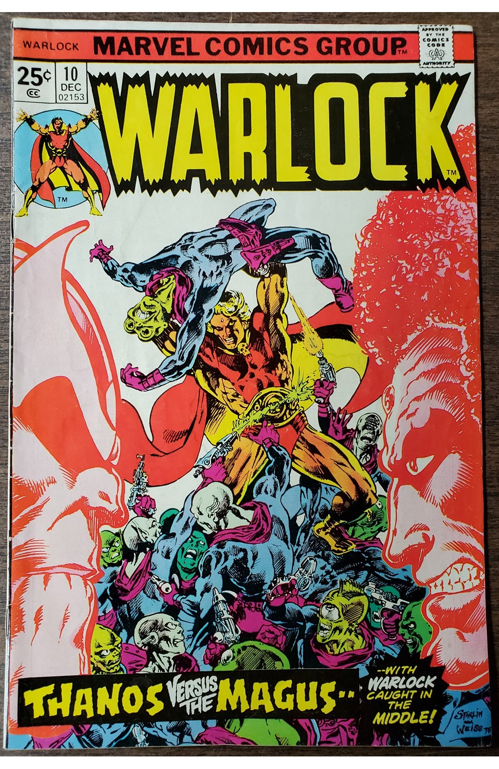 Warlock #10 (Marvel 1975) Origin Thanos & Gamora