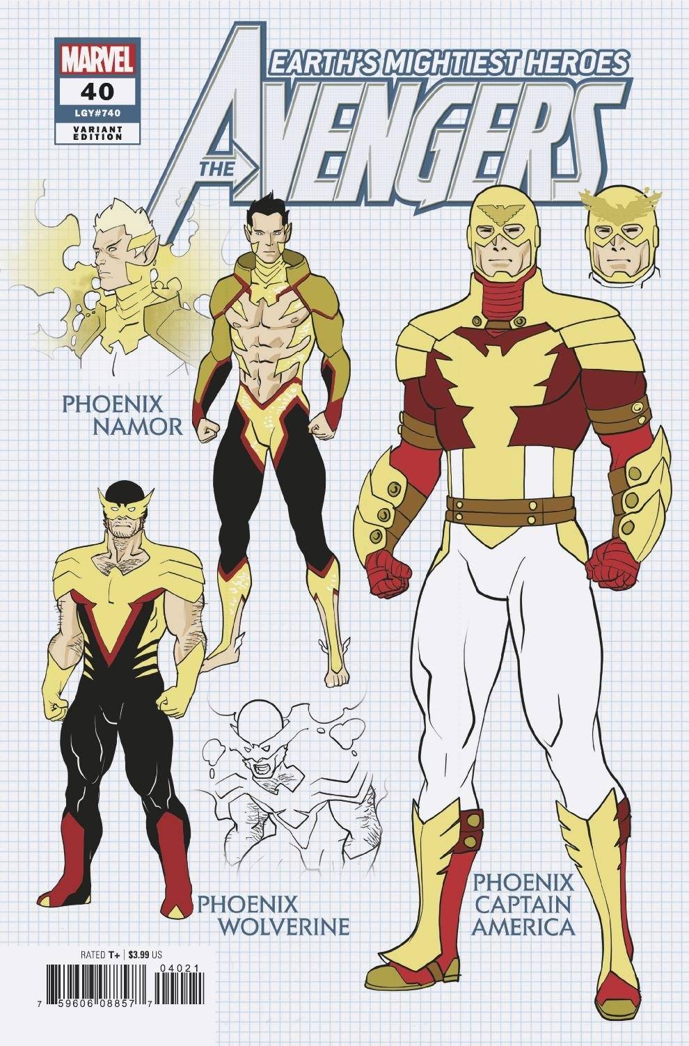 Avengers #40 Garron Design Variant (2018)