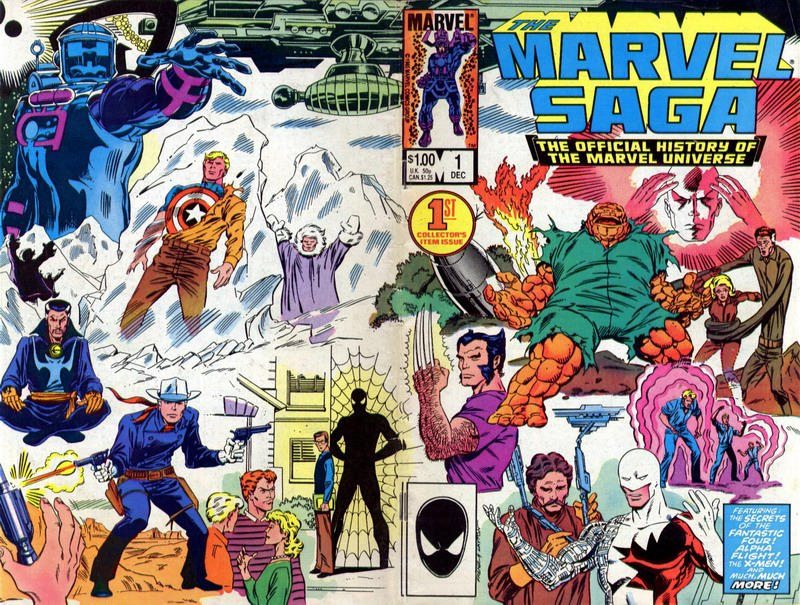 The Marvel Saga The Official History of The Marvel Universe #1 [Direct]-Very Good (3.5 – 5)