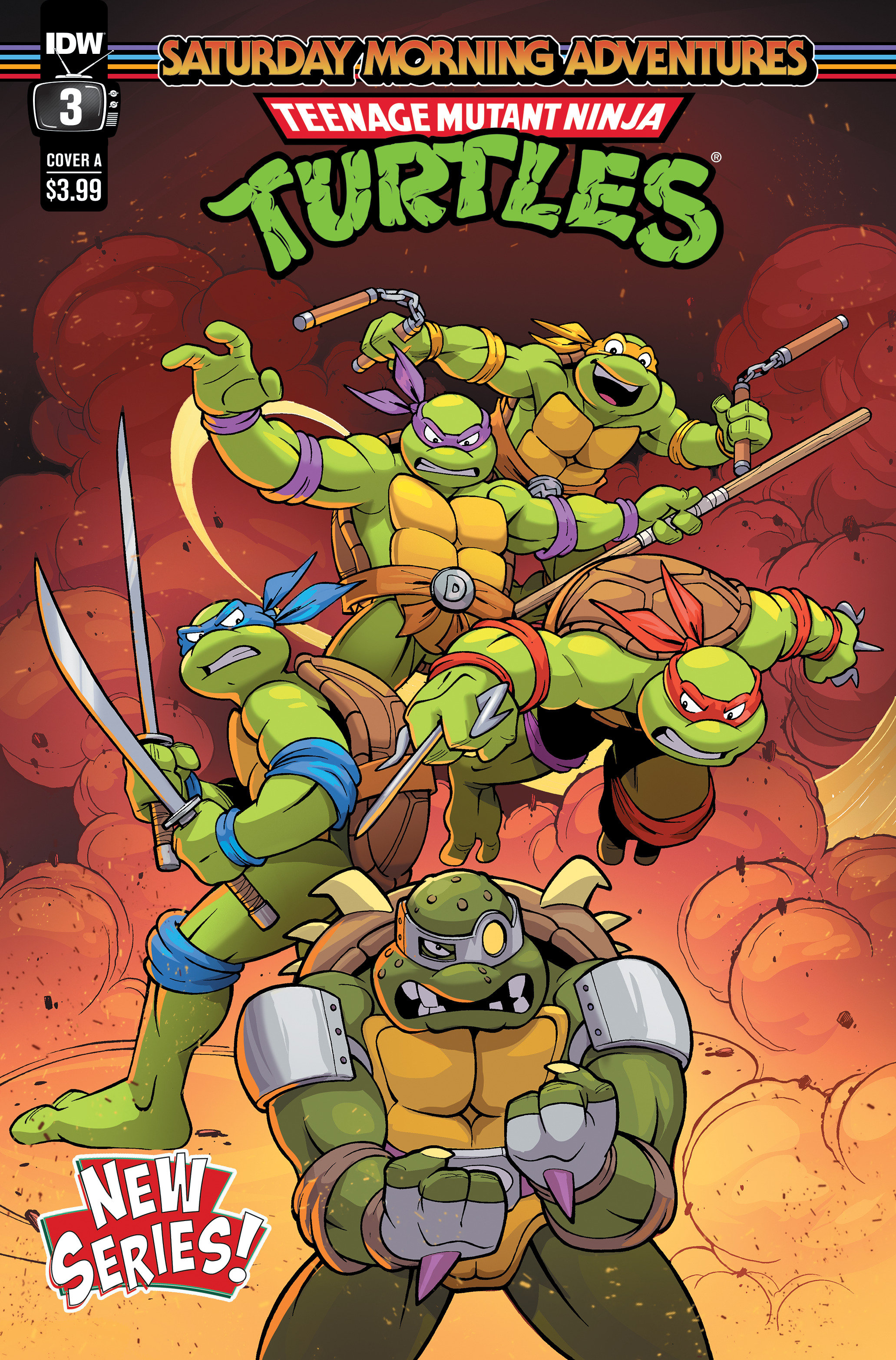 Teenage Mutant Ninja Turtles Saturday Morning Adventures Continued! #3 Cover A La Wrence