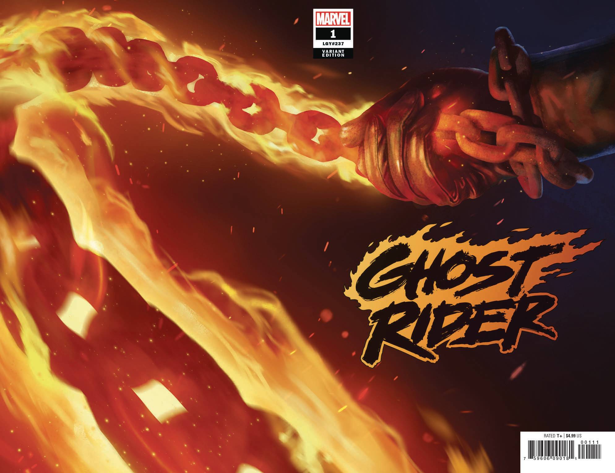Ghost Rider #1 Rahzzah Wraparound Teaser Variant (2019)