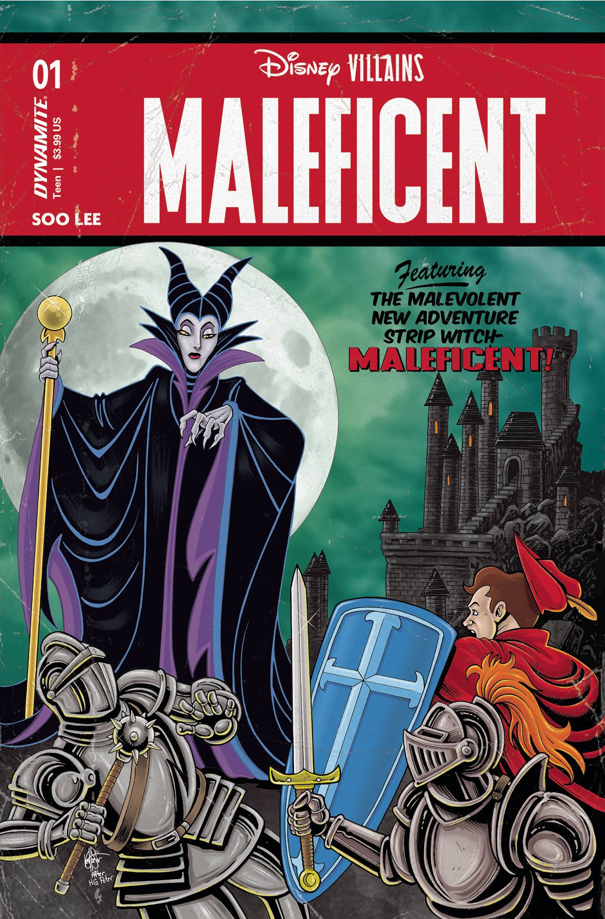 Disney Villains Maleficent #1 Cover W Last Call Haeser Original