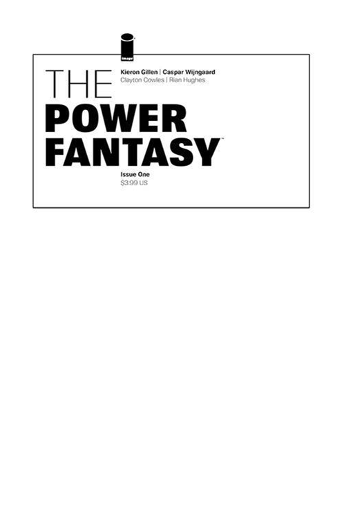 Power Fantasy #1 Cover E Blank Sketch Cover